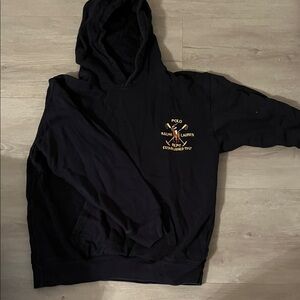 Navy blue Polo by Ralph Lauren Navy Hoodie Sweater for Kids